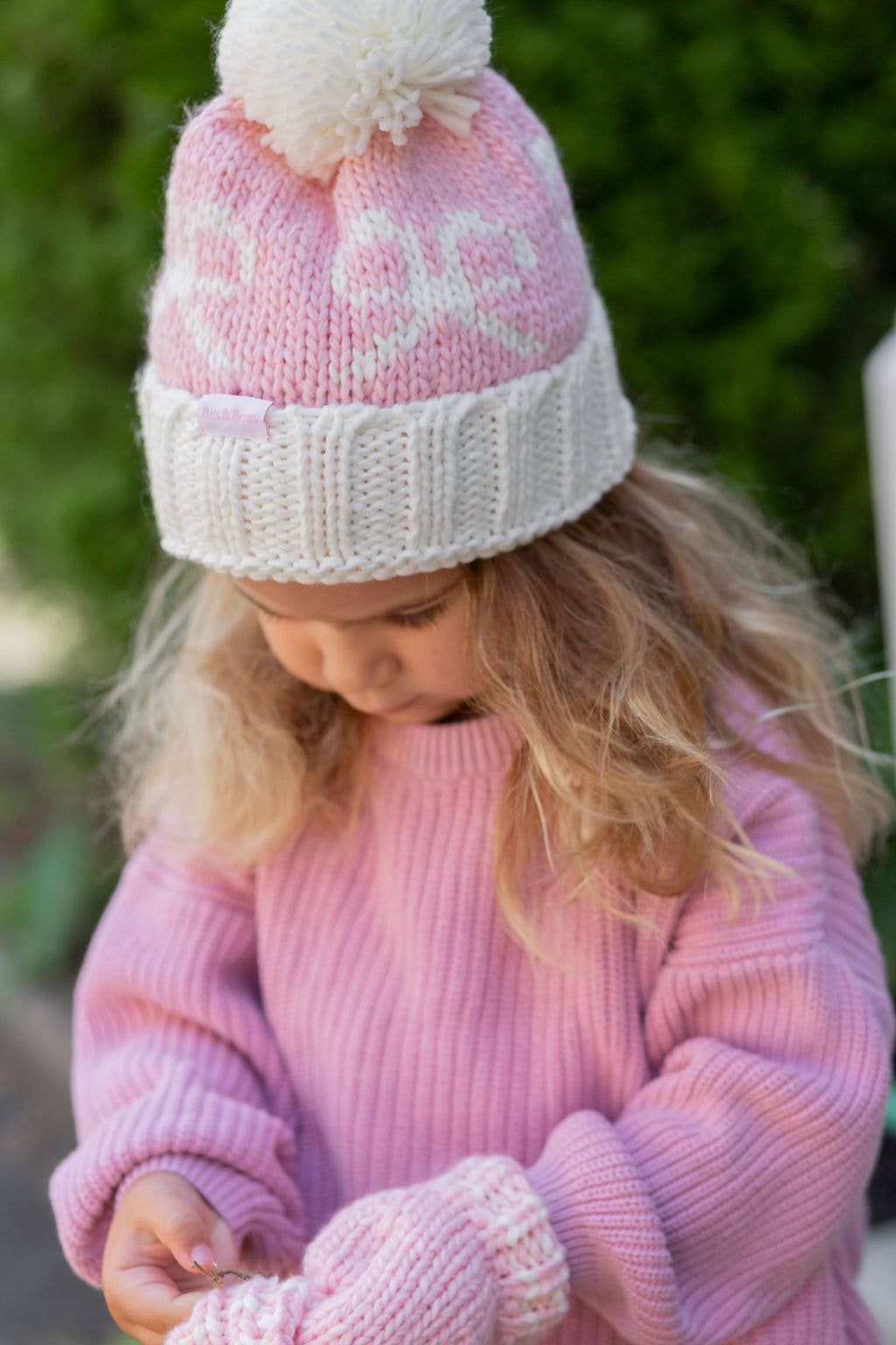 Bows Bobble Hat: Kid (3-7 y.o.)