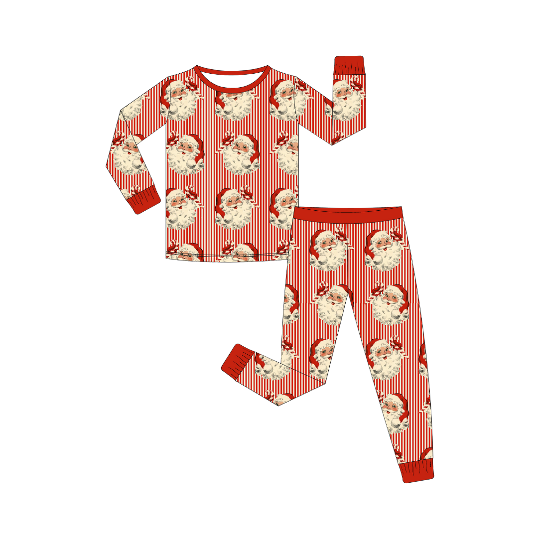 Red Vintage Santa - 2 Piece Set