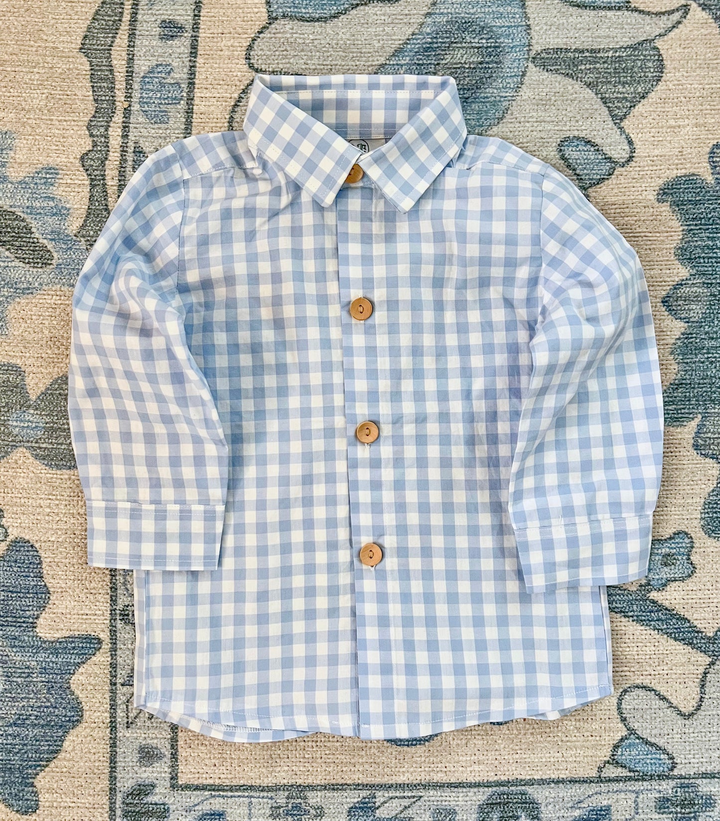 RC Gingham Dress Shirt - Carolina Blue