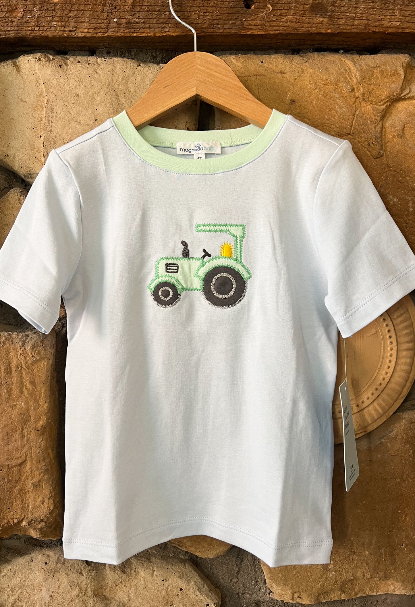 Tractor Time Applique Green Top