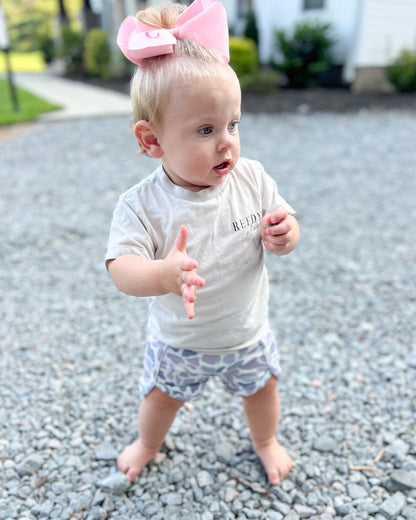 Kids Gray Camo Shorts