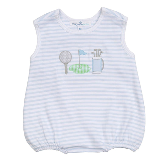 Putting Green Applique Bubble - Light Blue