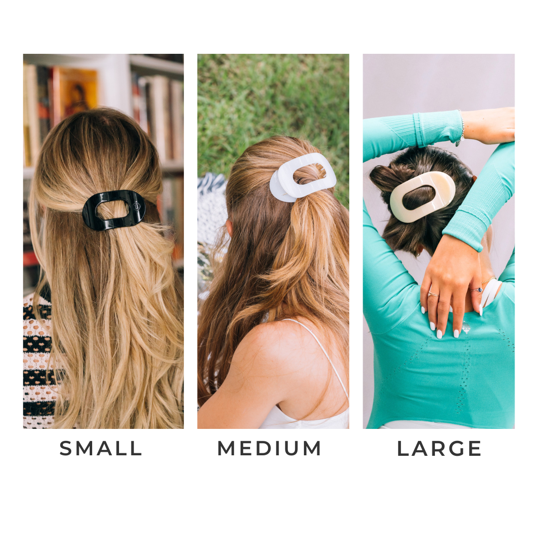 Round Flat Hair Clip | Small