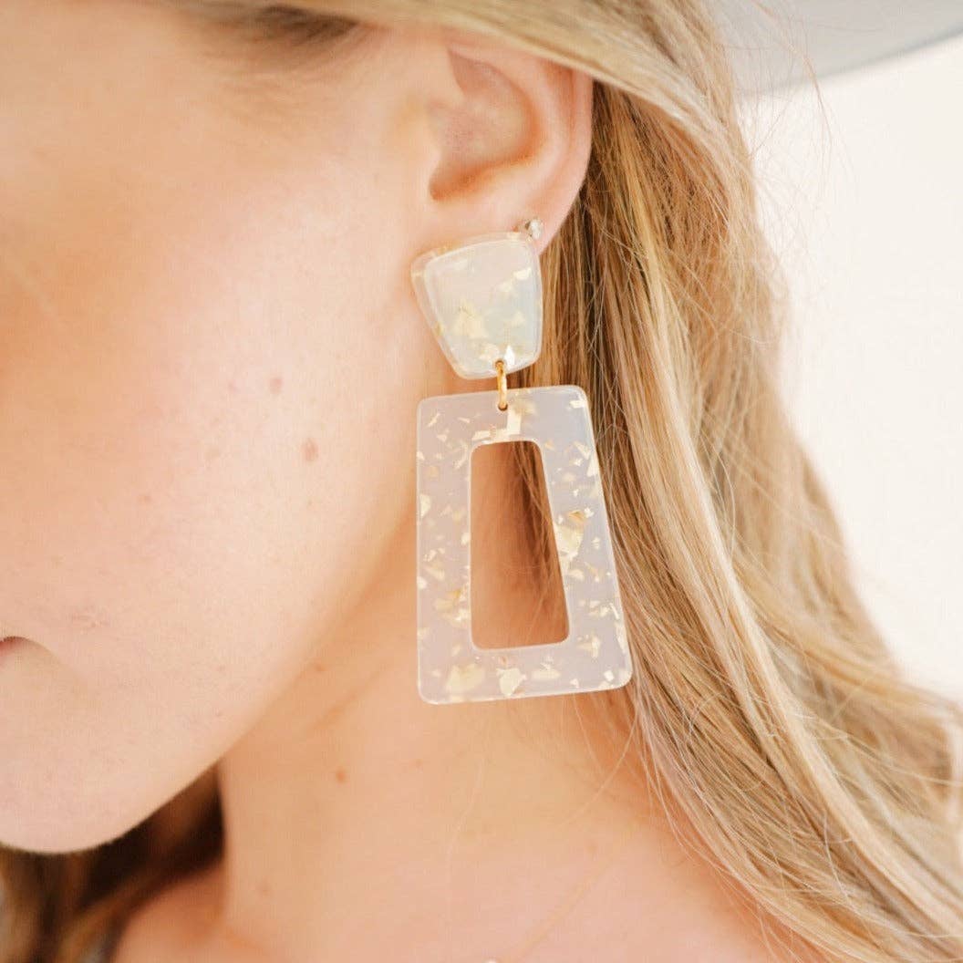 LINNY CO Kennedy Earrings - Gold Confetti