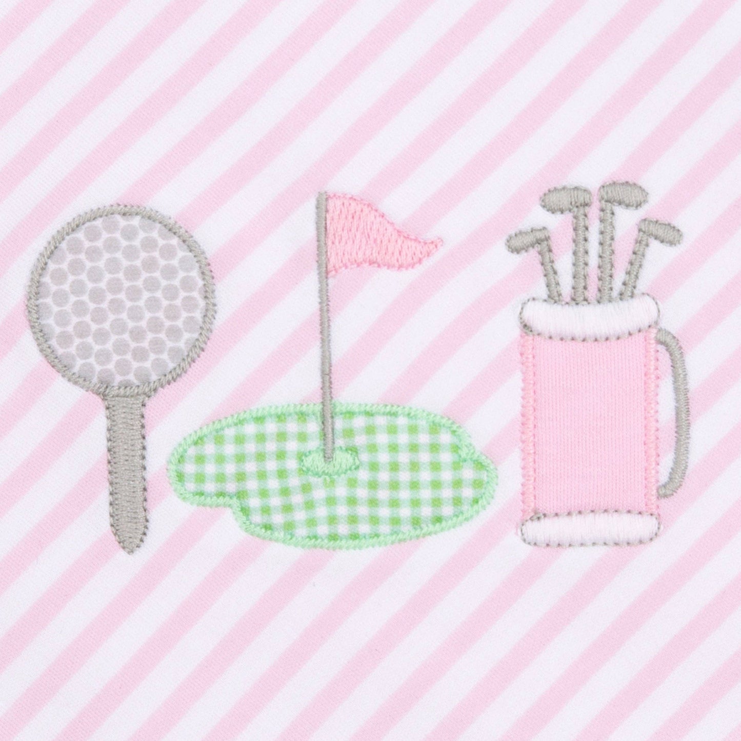 Putting Green Applique Collared Bubble