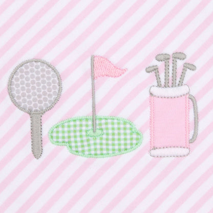 Putting Green Applique Collared Bubble