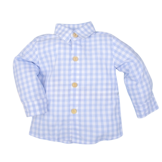 Sunday Best Dress Shirt - Carolina Blue Check