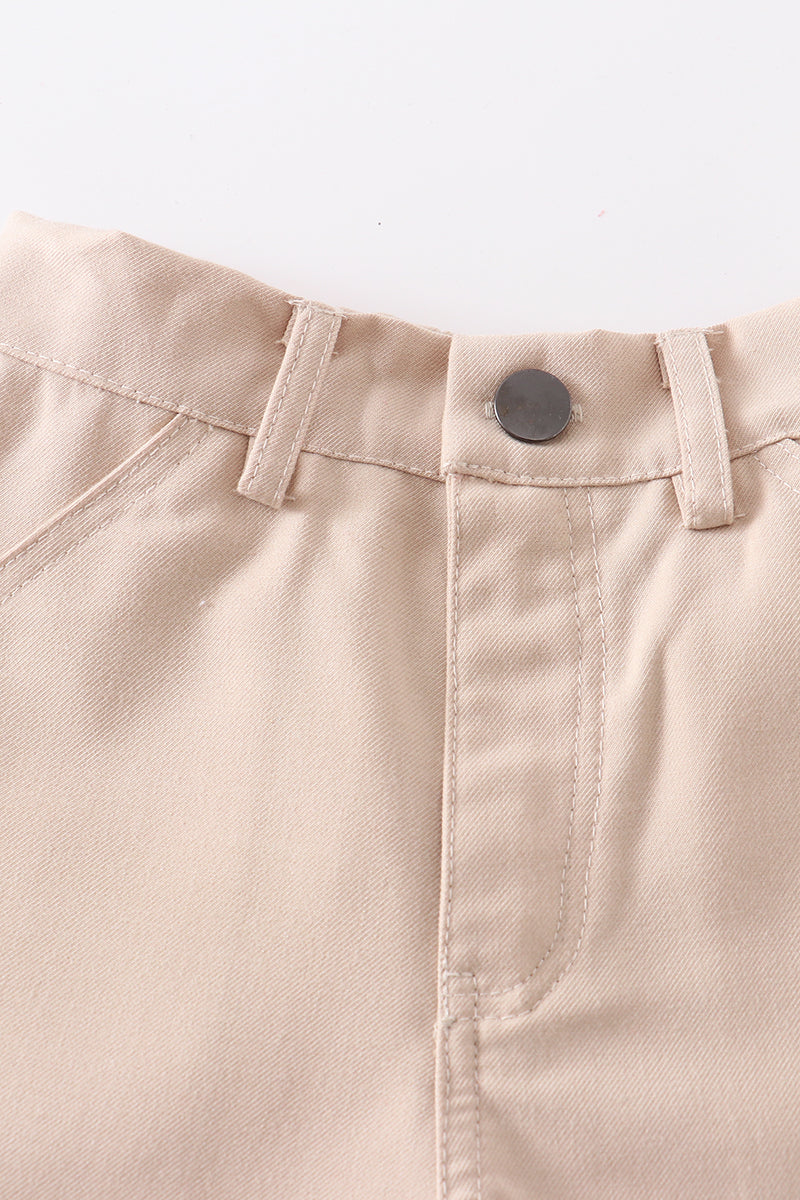 Premium Khaki pocket boy cargo short