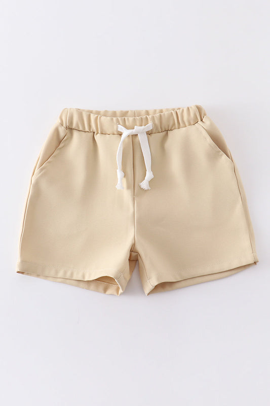 Premium Beige Pocket Shorts