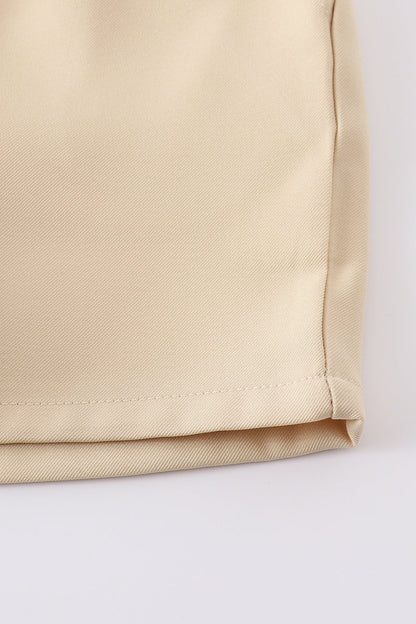 Premium Beige Pocket Shorts