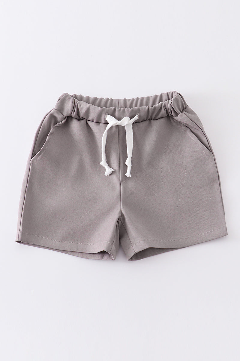 Premium Grey Pocket Shorts