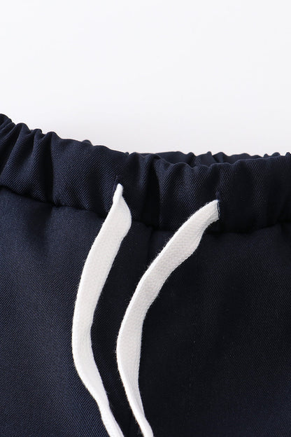 Premium Navy Pocket Boy Shorts