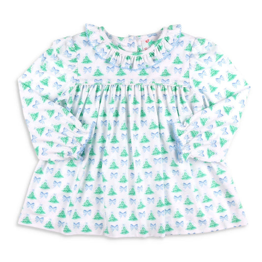 Oh Christmas Tree Ruffle Top