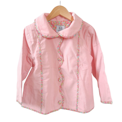 Girls Lightweight Corduroy Jacket in Pink Floral