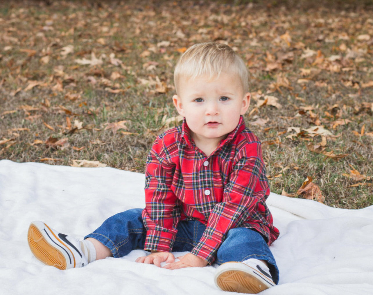 RC Vintage Red Plaid Flannel Shirt