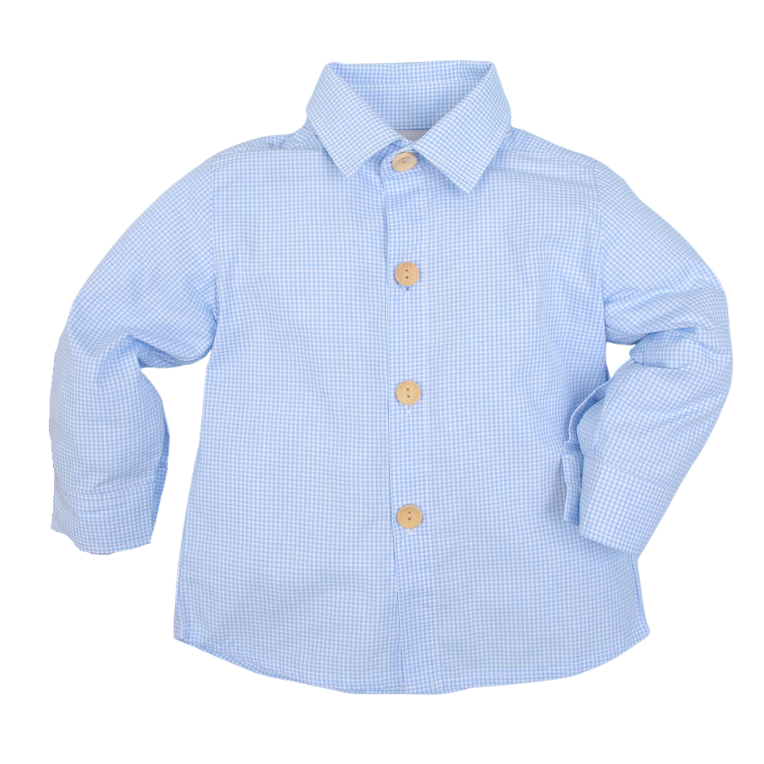 Sunday Best Dress Shirt - Coastal Blue Gingham