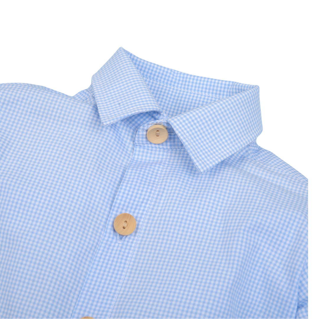 Sunday Best Dress Shirt - Coastal Blue Gingham