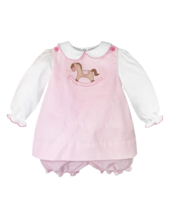 Pink Corduroy Rocking Horse Jumper