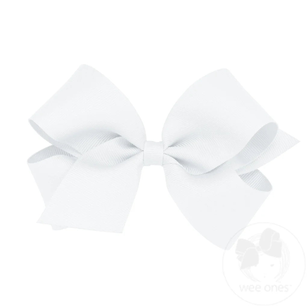 Medium Classic Grosgrain Hair Bow (Plain Wrap)