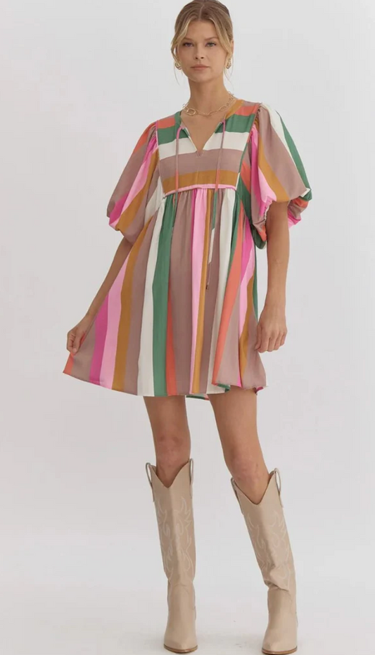 Linda Dress in Multi