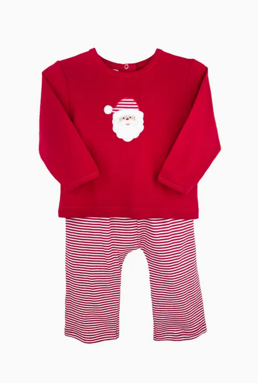 Boys' Santa Knit Top and Pants Set