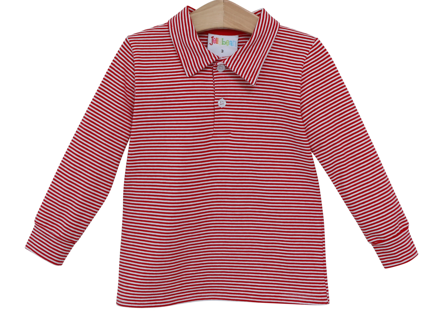 Michael Polo LS - Red Stripe