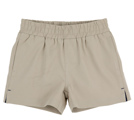 Boys Prepletic Sheffield Shorts - Keeneland Khaki/Nantucket Navy