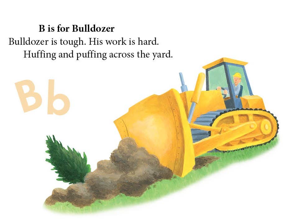 D is for Dump Truck toddler board book