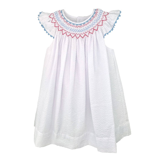 Sun Dress with Americana Bishop Smocking