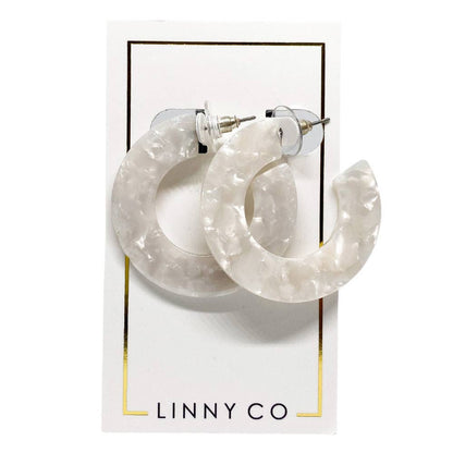 LINNY CO Remi Earrings: Brown Tortoise