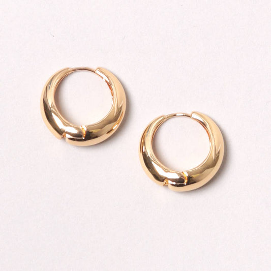 14K Gold-Dipped Hoop Earring