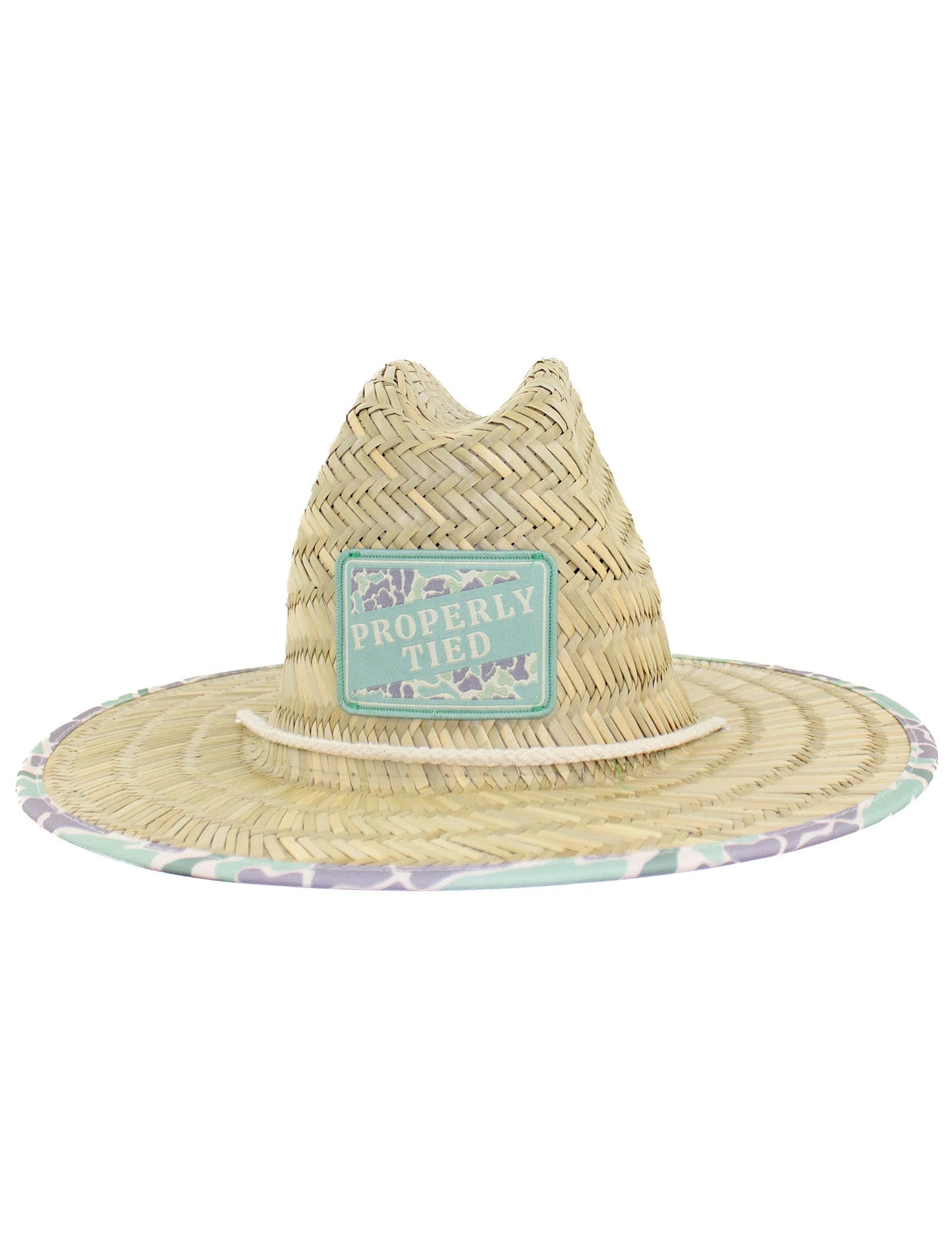 Boys Cabo Staw Hat Sage Camo